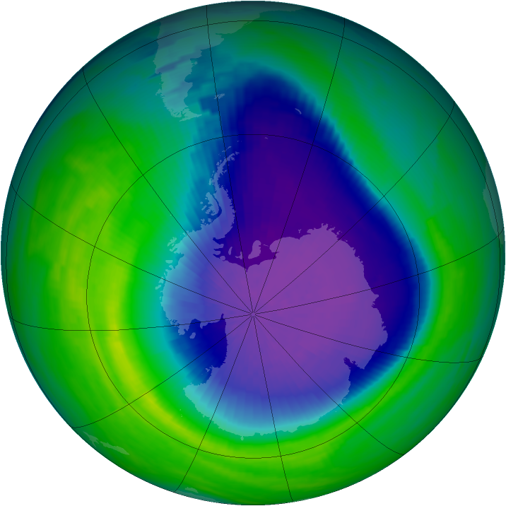 Ozone Map 1992-10-08